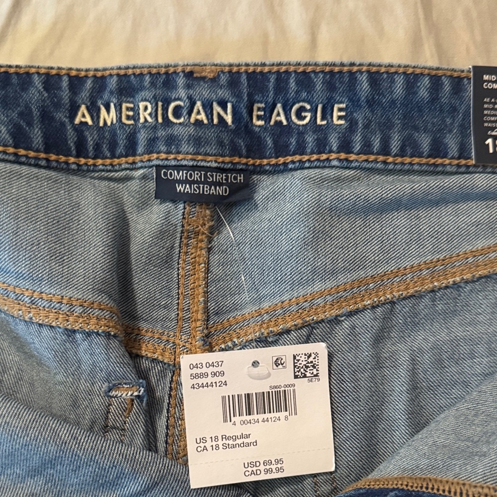 American Eagle Mid-Rise Comfort Stretch Jeans